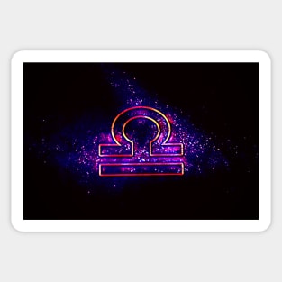 Libra (Retro Libra Zodiac) Sticker